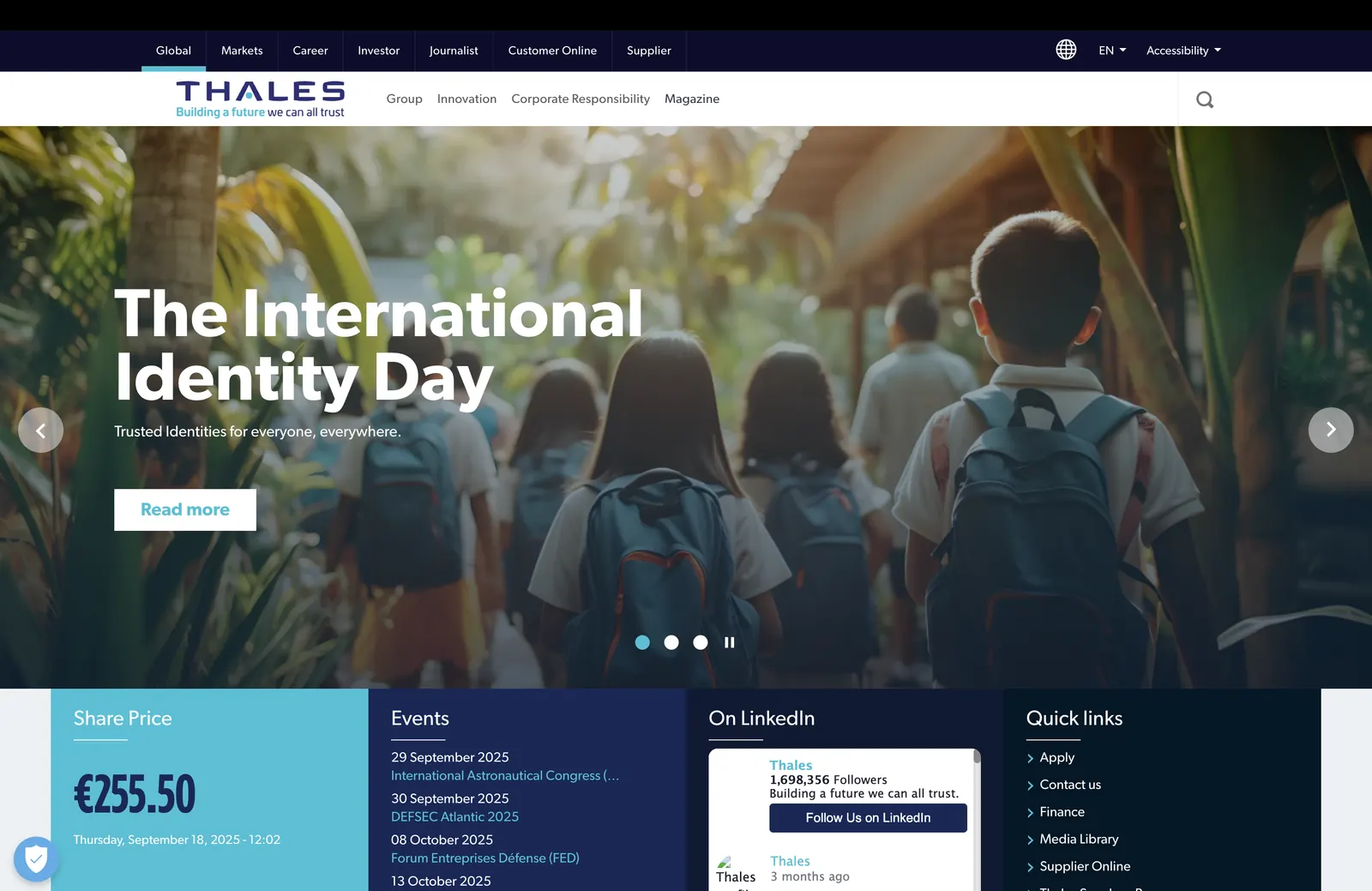 Thales website